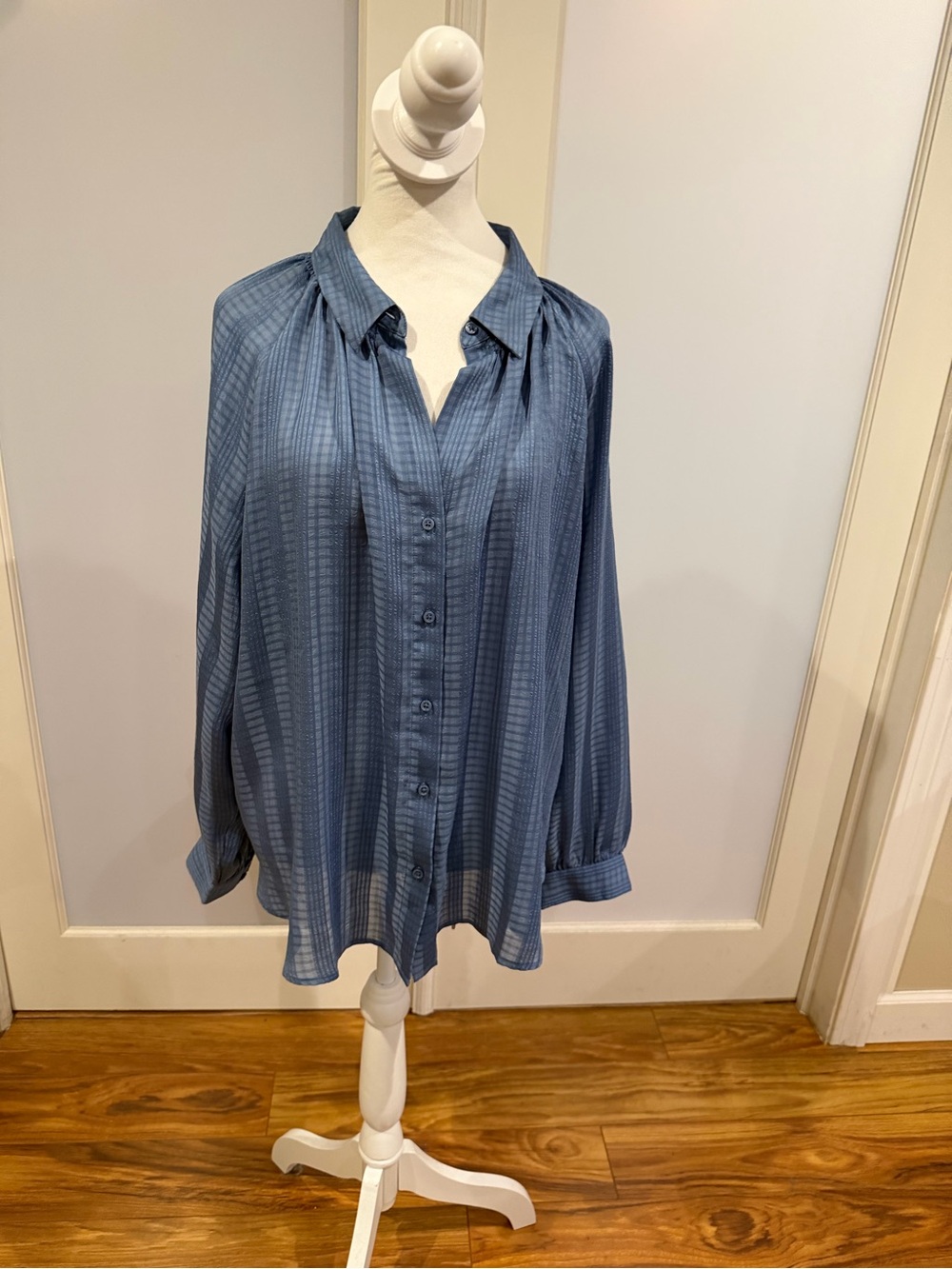 Banana Republic Slate Blue Button-Down Shirt